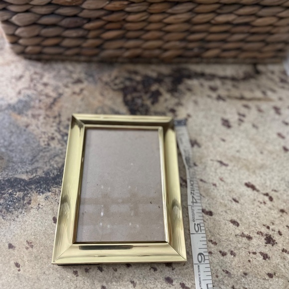 Vintage Brass Picture Frame 4x6 Photo 1980 1990 Very Ralph Lauren Style! - Picture 8 of 10